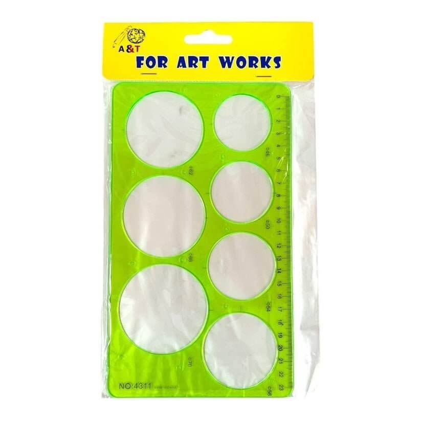 دوائر مسطرة الاستنسل - مكتبة اكسبريس الكويت