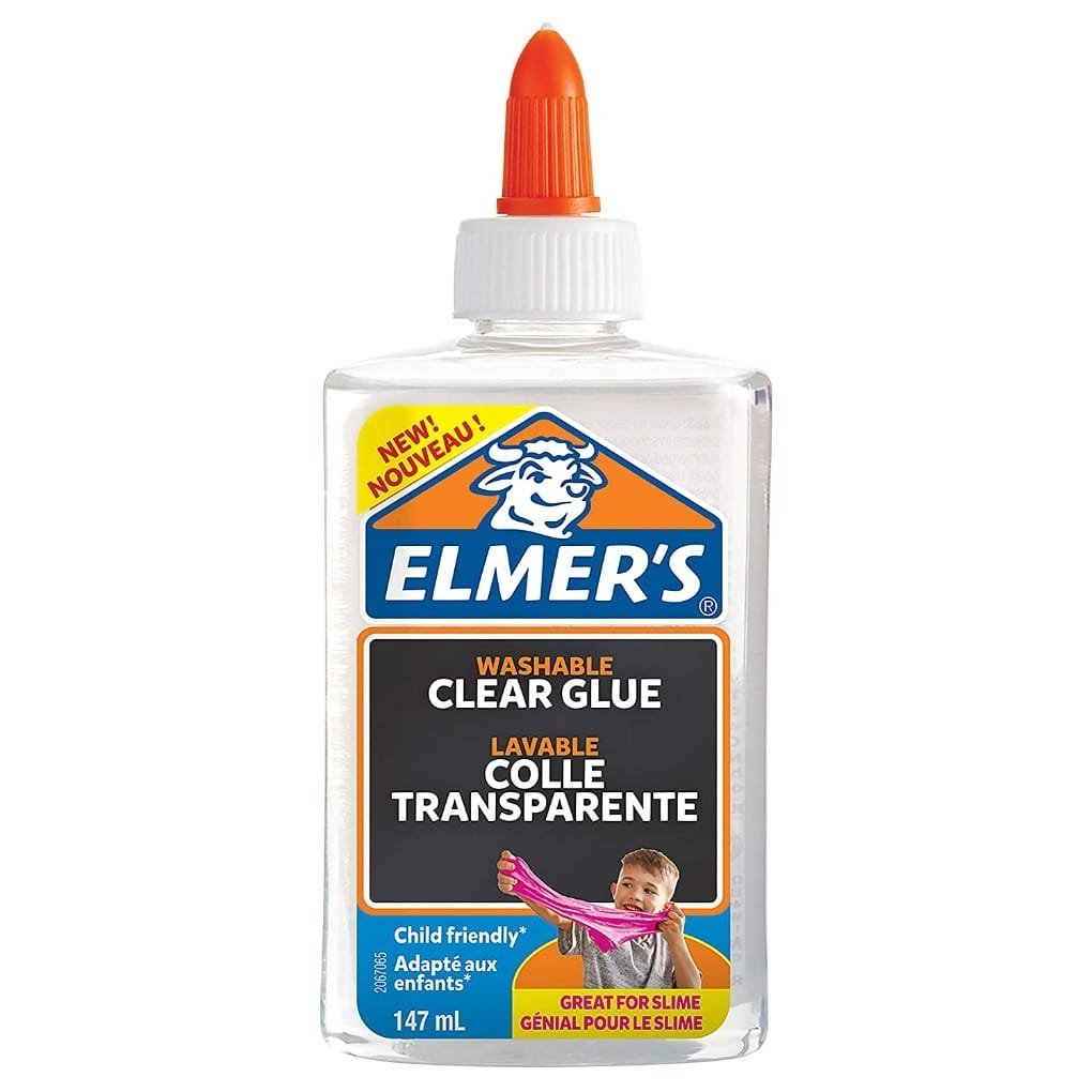 Elmer's Clear PVA Glue, Washable || صمغ شفاف لصنع السلايم ماركه المرز - مكتبة اكسبريس الكويت