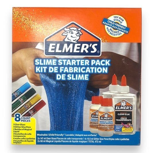 Elmers Slime Starter Pack 8 Pcs || مجموعة المرز لعمل السلايم ٨ قطعة - مكتبة اكسبريس الكويت