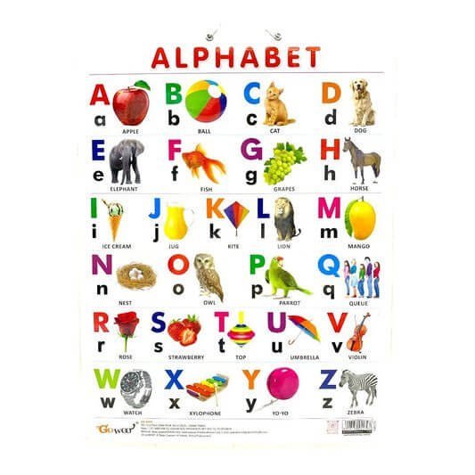 English Educational Posters Alphabets Capital and Small Letters || وسيلة انجليزي الاحرف الكبيرة والصغيرة - مكتبة اكسبريس الكويت