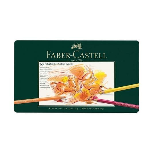 Faber Castell 60 Polychromos Colour Pencils || الوان خشبيه بوليكروموس فيبر كاستل 60 لون - مكتبة اكسبريس الكويت