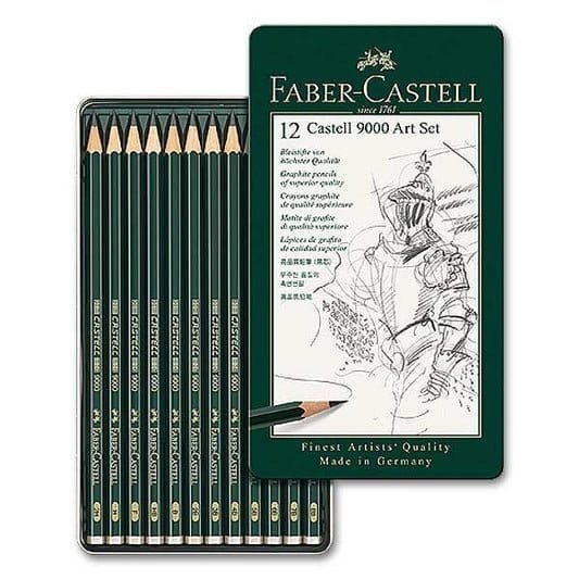 Faber Castell 9000 Art Set Sketch Pencils || قلم فيبر كاستل درجات - مكتبة اكسبريس الكويت