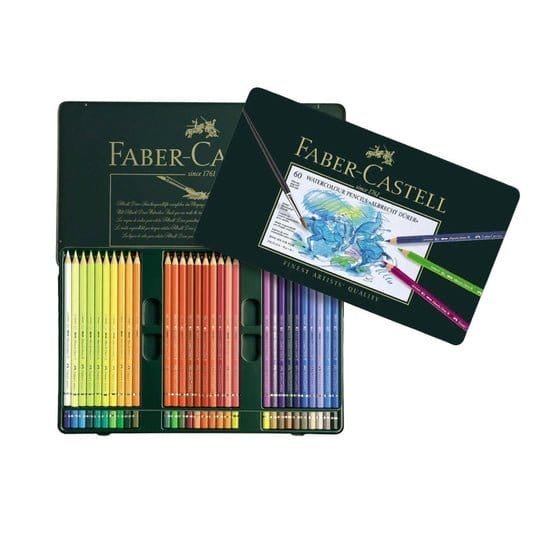 faber castell Albrecht durer watercolor pencils 60 color || الوان خشبية البرت ديورر فيبر كاستل ٦٠ لون - مكتبة اكسبريس الكويت