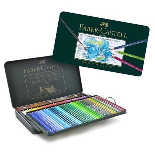 Faber Castell Albrecht Durer Watercolor Pencils Tin Set of 120 || الوان خشبية فيبر كاستل البرت ديورر 120 لون - مكتبة اكسبريس الكويت