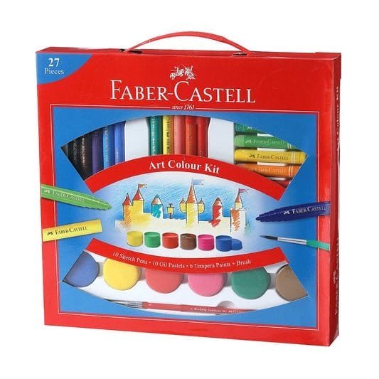 Faber Castell Art Color Kit 27 pieces || مجموعه التلوين فيبر كستل 27 قطعه - مكتبة اكسبريس الكويت