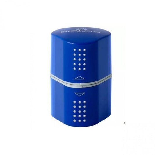 Faber Castell Blue Sharpner 2 Openings || براية فيبر كاستل لون ازرق فتحتين⁩ - مكتبة اكسبريس الكويت