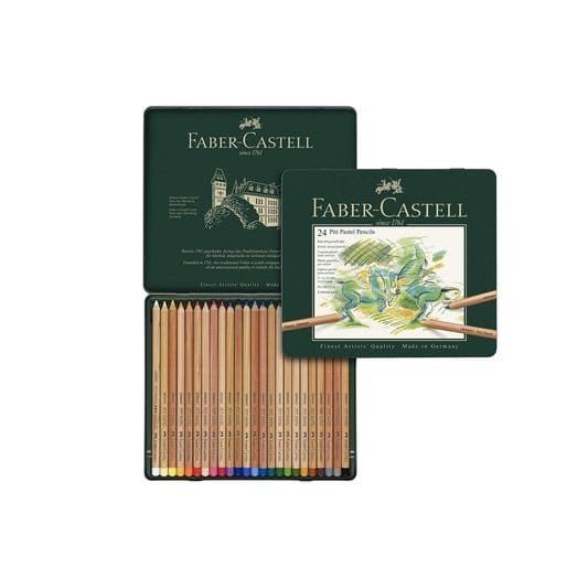 Faber Castell Colour pencil Pitt Pastel 24 || الوان فيبر كاستل بيت باستيل ٢٤ - مكتبة اكسبريس الكويت