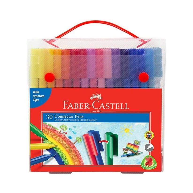 Faber Castell connector markers 30 Colors || الوان شينيه فيبر كاستل كونيكت⁩ ٣٠ لون - مكتبة اكسبريس الكويت