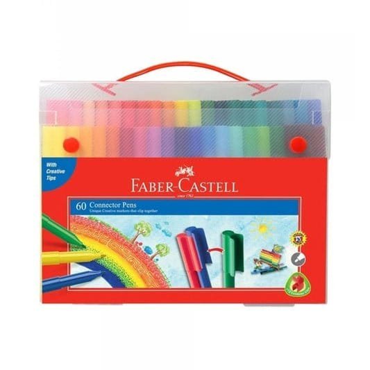Faber Castell connector markers 60 Colors || الوان شينيه فيبر كاستل كونيكت⁩ ٦٠ لون - مكتبة اكسبريس الكويت