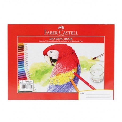 Faber Castell Drawing Book 20 sheet 150 gm || دفتر رسم فيبر كاستل 20 ورقه ١٥٠ جم - مكتبة اكسبريس الكويت