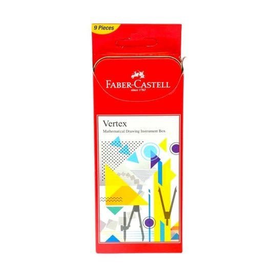 Faber Castell Mathematical Instrument Box Vertex || ادوات هندسيه فيبر كستل علبه حديد - مكتبة اكسبريس الكويت