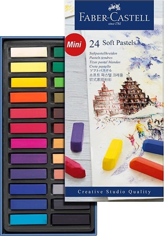 Faber Castell Mini Pastel Set 24 Colors || الوان باستيل ميني ٢٤ لون فيبر كاستل - مكتبة اكسبريس الكويت