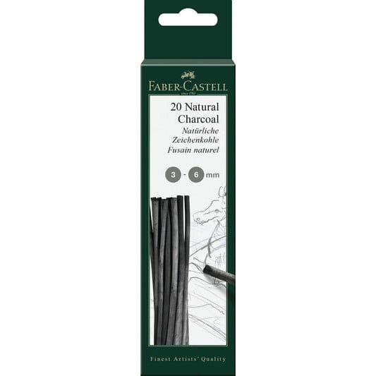 Faber Castell Natural Drawing Charcoal || فحم فيبر كاستل - مكتبة اكسبريس الكويت