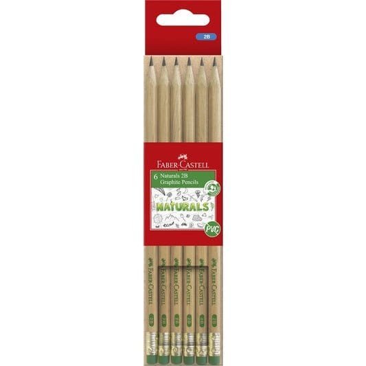Faber Castell Naturals Graphite Pencils || اقلام رصاص جرافيت فيبر كستل - مكتبة اكسبريس الكويت