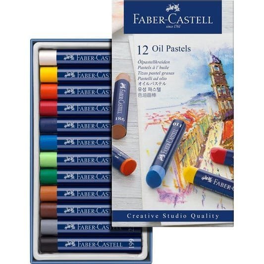 Faber castell Oil Colours 12 || الوان زيتيه فيبر كاستل 12 لون - مكتبة اكسبريس الكويت
