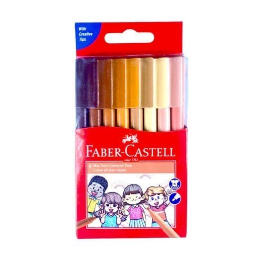 Faber Castell Pastel Skin Tone Colored Markers || الوان فيبر كاستل كونيكت موصوله باستيل - مكتبة اكسبريس الكويت