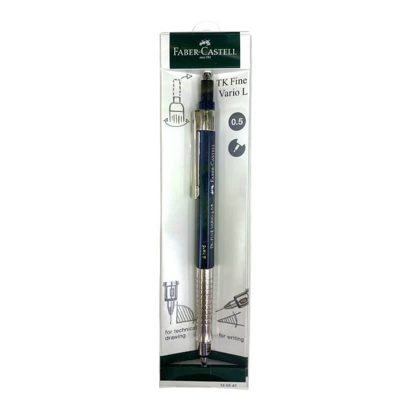 Faber Castell TK Fine Vario L 0.5 for Technical Drawing and Writing || قلم رصاص فيبر كاستل مقاس ٠.٥ مل للرسم والكتابة - مكتبة اكسبريس الكويت