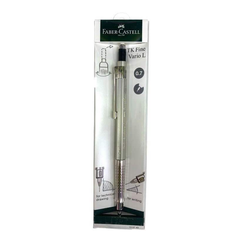 Faber Castell TK Fine Vario L 0.7 for Technical Drawing and Writing || قلم رصاص فيبر كاستل مقاس ٠.٧ مل للرسم والكتابة - مكتبة اكسبريس الكويت