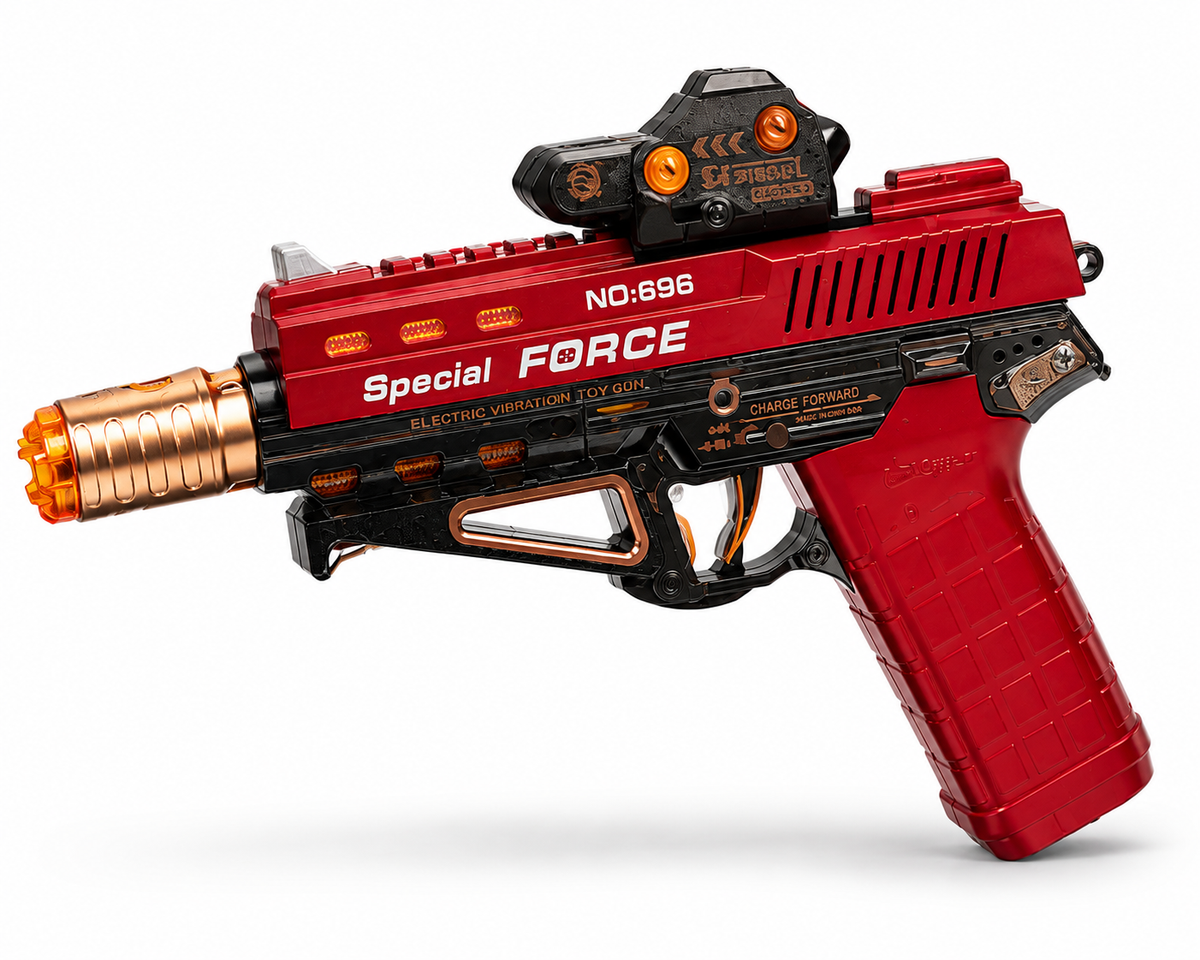 مسدس Special Force 696 كهربائي بفلاش وصوت واهتزاز
