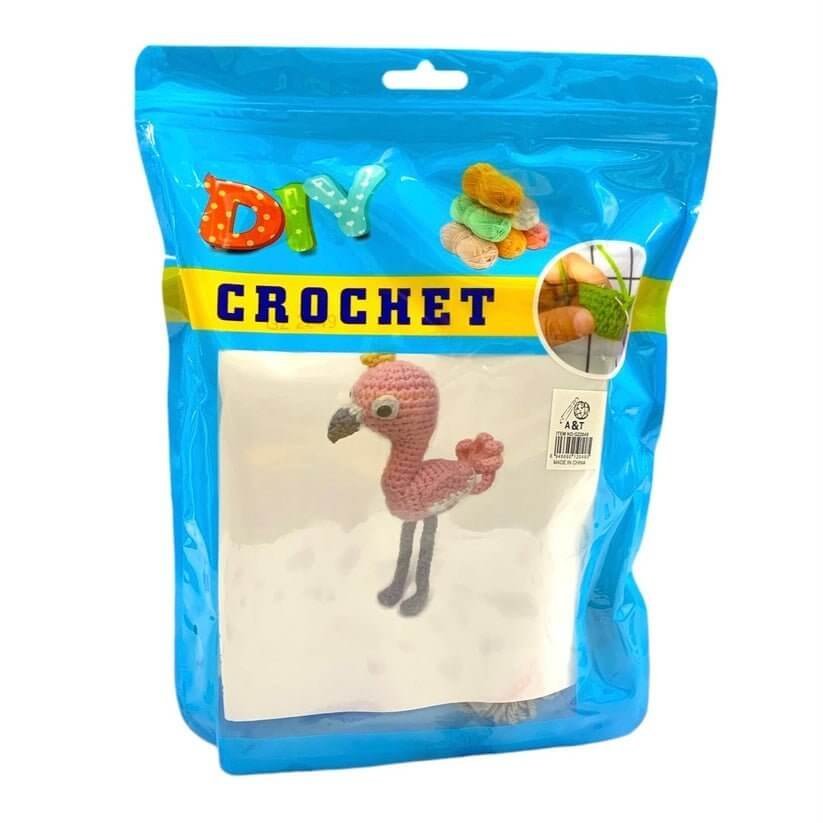 Flamingo Crochet Package with Turorial || مجموعة كروشيه مع فيديو توضيحي شكل فلامنجو - مكتبة اكسبريس الكويت
