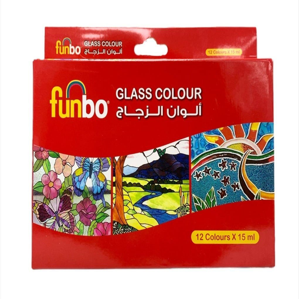 Funbo Glass Colors || الوان زجاج فنبو - مكتبة اكسبريس الكويت