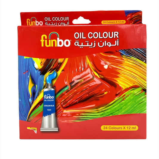 Funbo Oil Color Set || مجموعة الوان فنبو زيتية - مكتبة اكسبريس الكويت