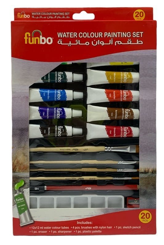 Funbo Watercolor Painting Set || طقم رسم مائي فنبو - مكتبة اكسبريس الكويت