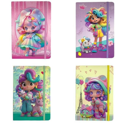 Girls Printed Notebook 20 x 15 Assorted Models || دفتر مطبوع حجم ١٥*٢٠ موديلات مختلفة البنات - مكتبة اكسبريس الكويت