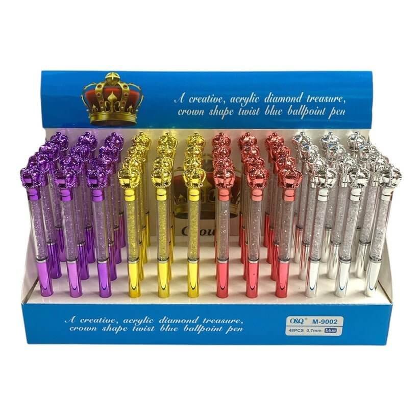 Giveaways Crown Pen Assorted Colors || توزيعات قلم حبر تاج الوان متنوعه - مكتبة اكسبريس الكويت