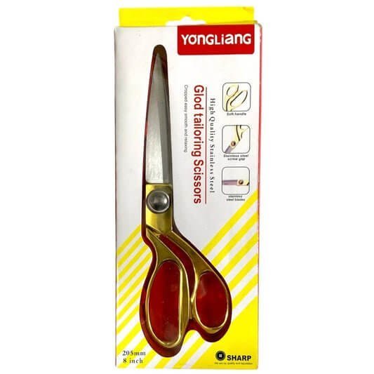 Gold Tailoring Scissors 8” || مقص خياطين ذهبي ٨ انش - مكتبة اكسبريس الكويت