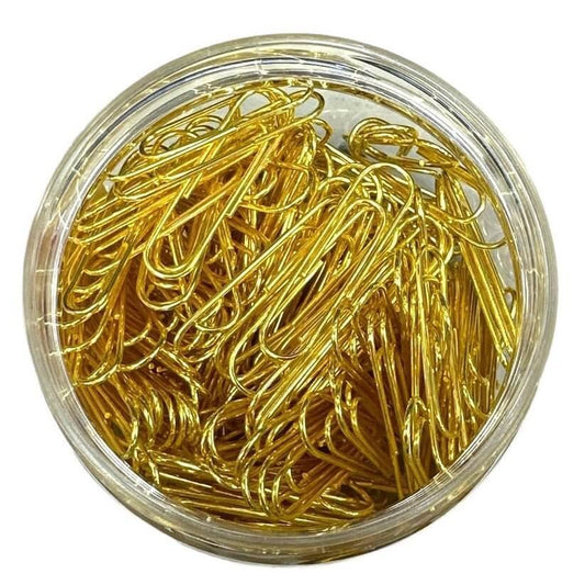 Golden Paper Clips DL3966 28 mm 180 pcs || كليبسات ورق ذهبية ٢٨ مم ١٨٠ حبة - مكتبة اكسبريس الكويت