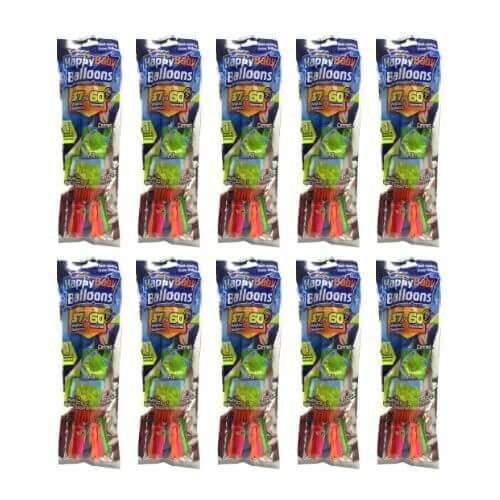 Happy Baby Water Ballon 37 Pcs 10 Pack || مجموعة بالونات ٣٧ بالون ١٠ باكيت - مكتبة اكسبريس الكويت
