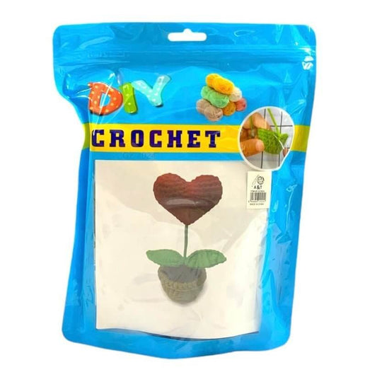 Heart Crochet Package with Turorial || مجموعة كروشيه مع فيديو توضيحي شكل قلب - مكتبة اكسبريس الكويت