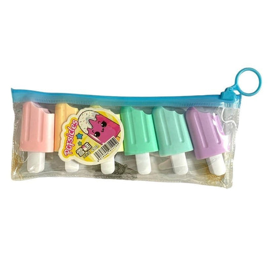 Ice cream Highlighter Set 6 Colors || هايلايتر ايس كريم مجموعة ٦ لون - مكتبة اكسبريس الكويت