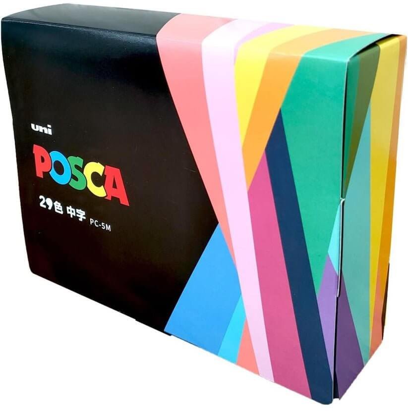 Japanese Posca PC - 5M 29 Colors || الوان بوسكا ماركر اليابانية ٢٩ لون - مكتبة اكسبريس الكويت