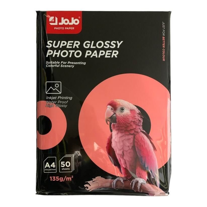 Jojo Super Glossy Photo Paper 135 g 50 Pcs || ورق جوجو قلوسي ١٣٥ جرام ٥٠ ورقة - مكتبة اكسبريس الكويت