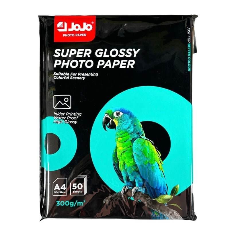 Jojo Super Glossy Photo Paper 300 g 50 Pcs || ورق جوجو قلوسي ٣٠٠ جرام ٥٠ ورقة - مكتبة اكسبريس الكويت