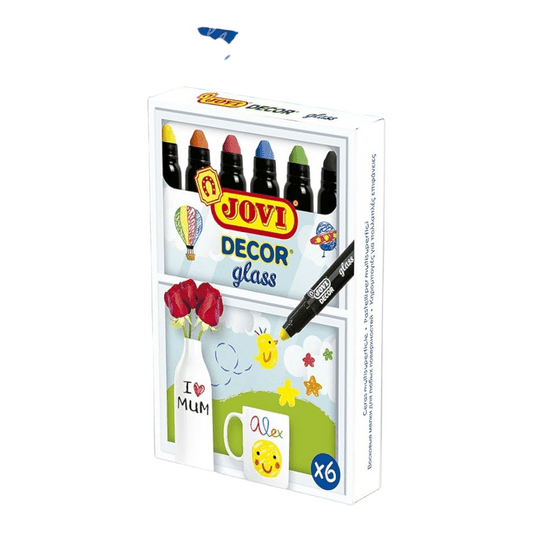 Jovi Decor Glass for Multi Surface Use || الوان زجاج جوفي 6 لون للاسطح المتعدده - مكتبة اكسبريس الكويت