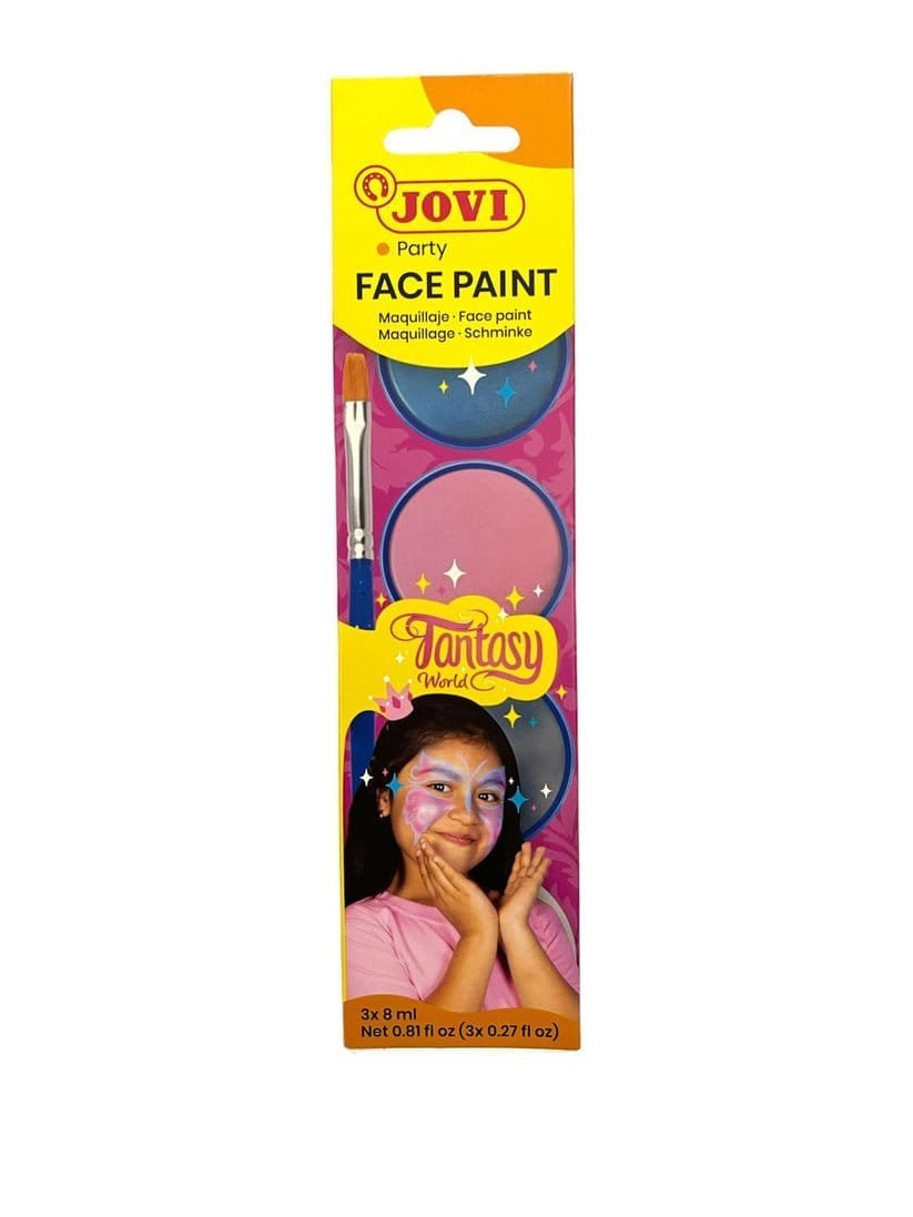 Jovi Face Paint 3 Colors || الوان وجه جوفي اقراص ٣ لون - مكتبة اكسبريس الكويت