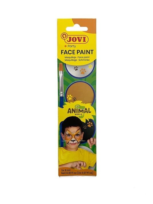 Jovi Face Paint 3 Colors || الوان وجه جوفي اقراص ٣ لون - مكتبة اكسبريس الكويت
