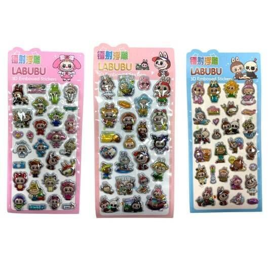 Labubu Stickers Assorted Models || ستيكرات لابوبو موديلات متنوعه - مكتبة اكسبريس الكويت