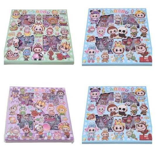 Labubu Stickers Box Assorted Models || علبة ستيكرات لابوبو موديلات متنوعة - مكتبة اكسبريس الكويت