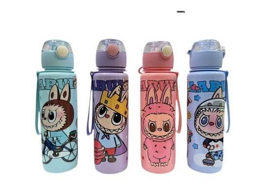 Labubu Water Bottle Assorted Color || مطارة ماء الوان متنوعة لابوبو - مكتبة اكسبريس الكويت