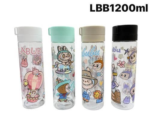 Labubu Water Bottle Assorted Color || مطارة ماء الوان متنوعة لابوبو - مكتبة اكسبريس الكويت