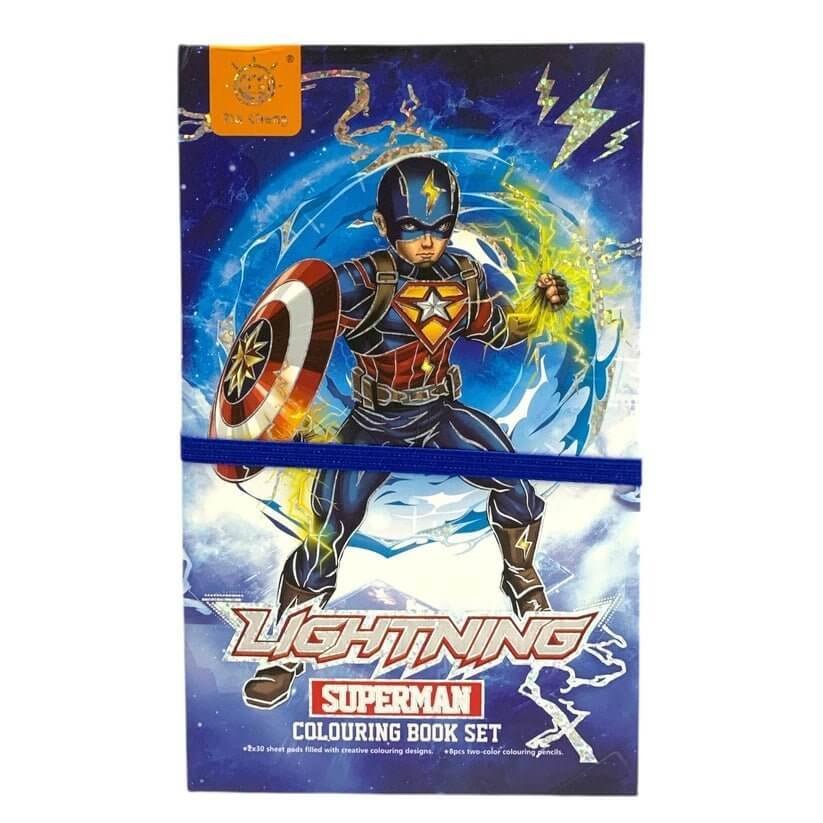 Lightning Coloring Set Boys || مجموعة التلوين البرق للاطفال - مكتبة اكسبريس الكويت