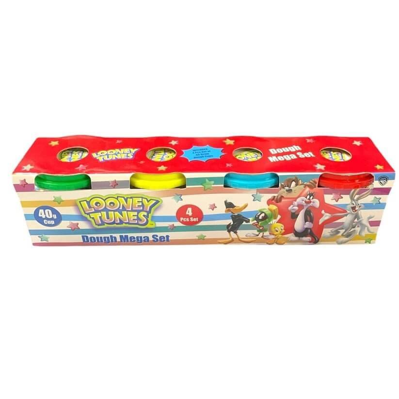 Looney Tunes 4 Color Play Dough Set || طين صلصال ٤ لون لوني تونز - مكتبة اكسبريس الكويت