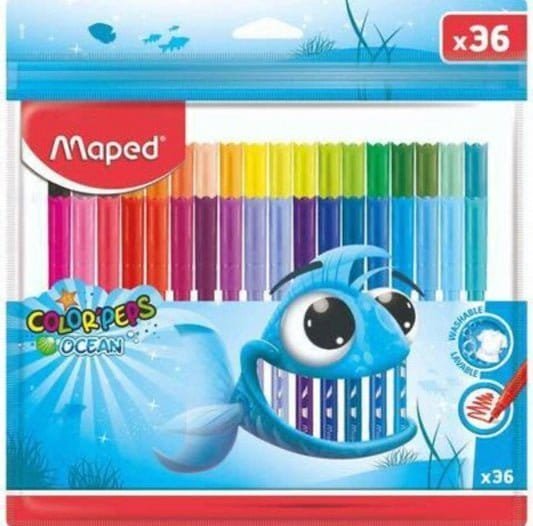 Maped 36 Colored Markers Color Peps Ocean || الوان شينية ٣٦ لون كولور بيبس اوشن - مكتبة اكسبريس الكويت