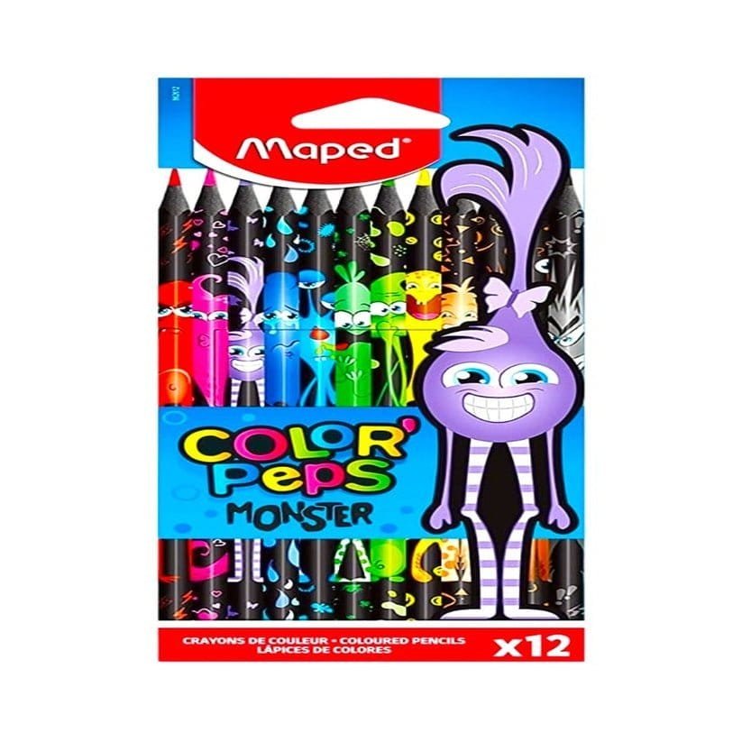 Maped Color Peps 12 Colored Pencils || الوان خشبية مابد ١٢ لون - مكتبة اكسبريس الكويت