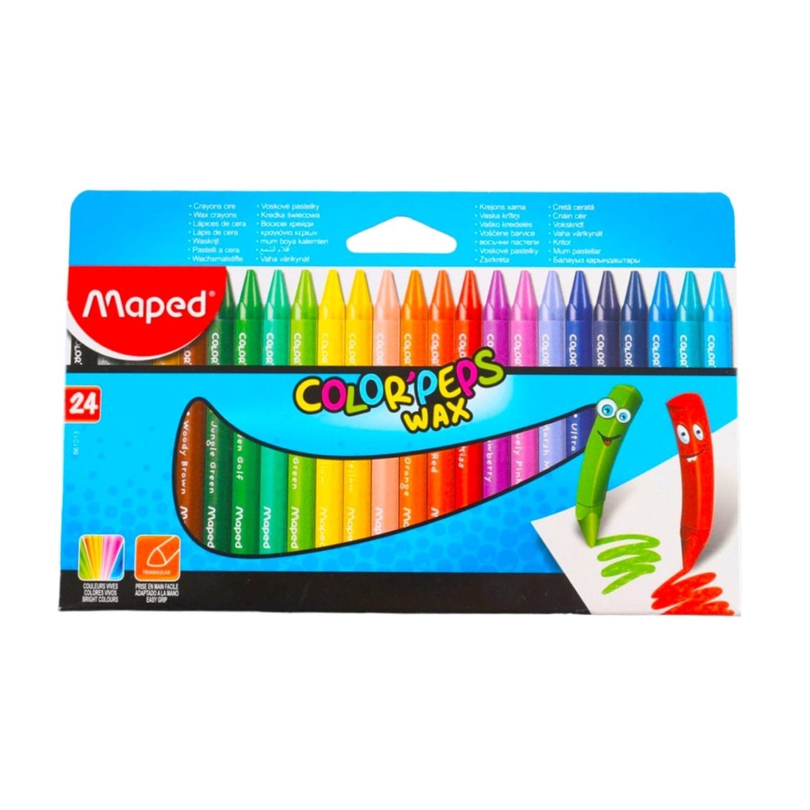 Maped Colorpeps Wax 24 Colors || الوان شمعية مابد ٢٤ لون - مكتبة اكسبريس الكويت
