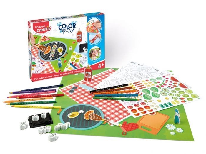 Maped Creativ COLOR & PLAY set Design my barbecue || لعبة تلوين مابد كريتف - الشواء - مكتبة اكسبريس الكويت